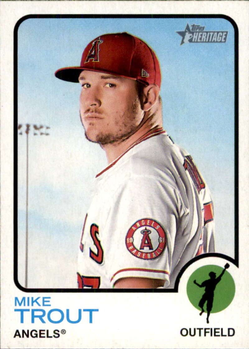 Amazon.com: 2022 Topps Heritage #100 Mike Trout NM-MT Los